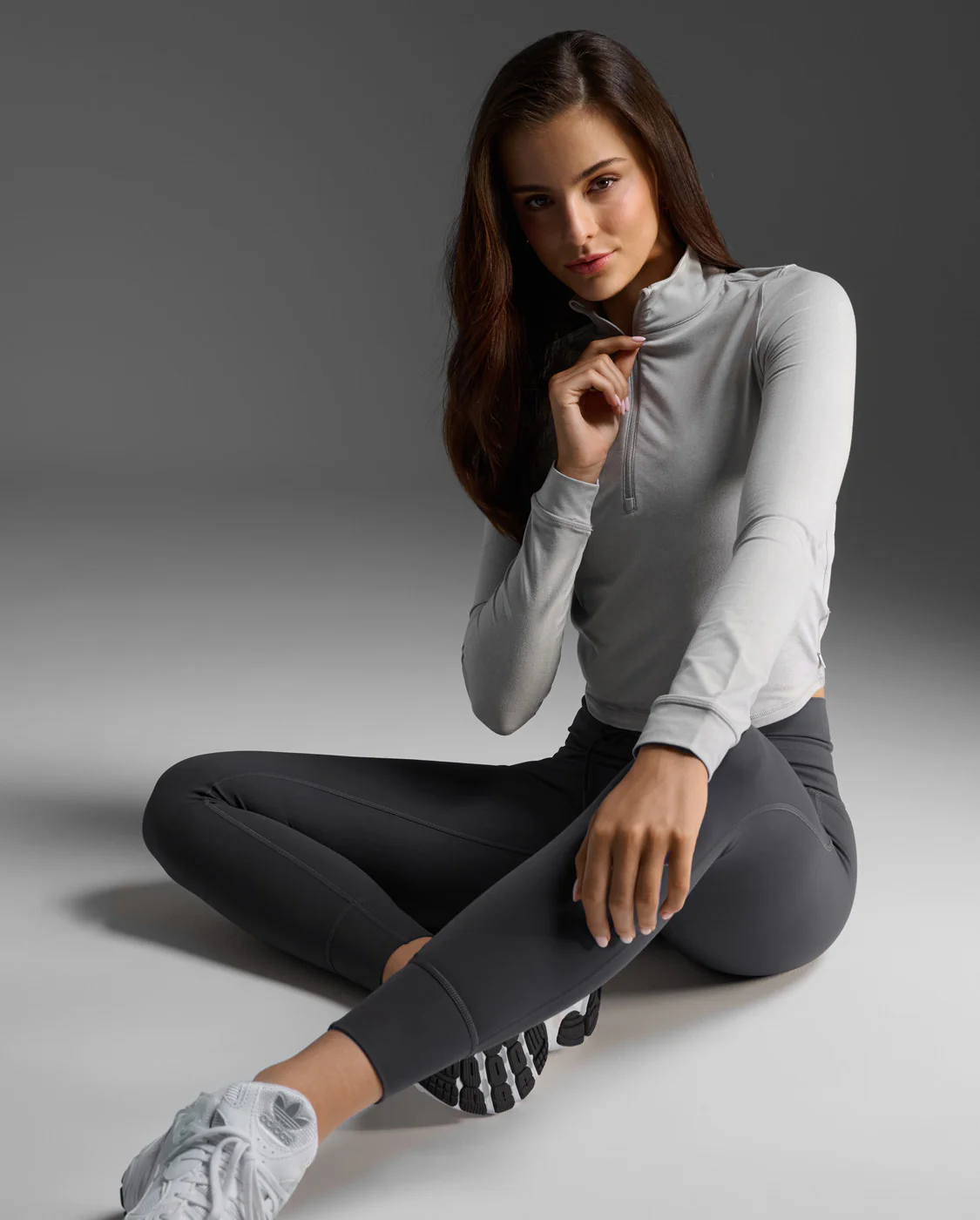 Flex Crop 1/2 Zip Long Sleeve - Image 7