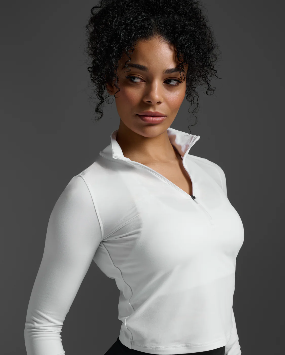 Flex Crop 1/2 Zip Long Sleeve - Image 7