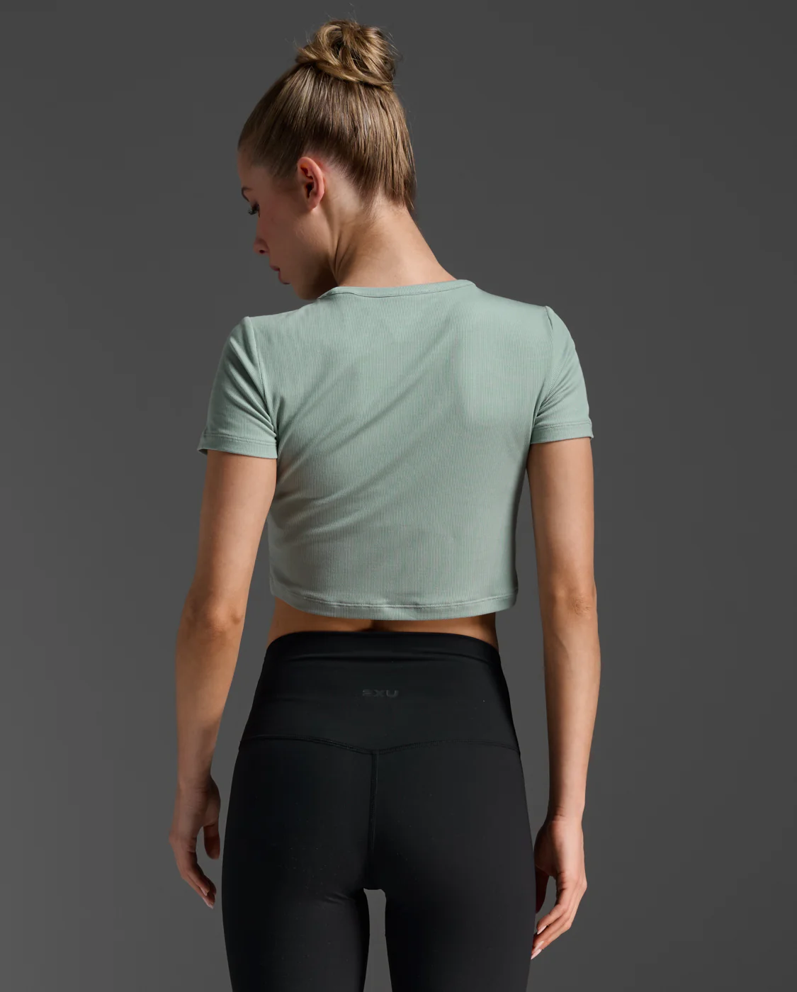 Fluid Ribbed Crop Tee - Image 3