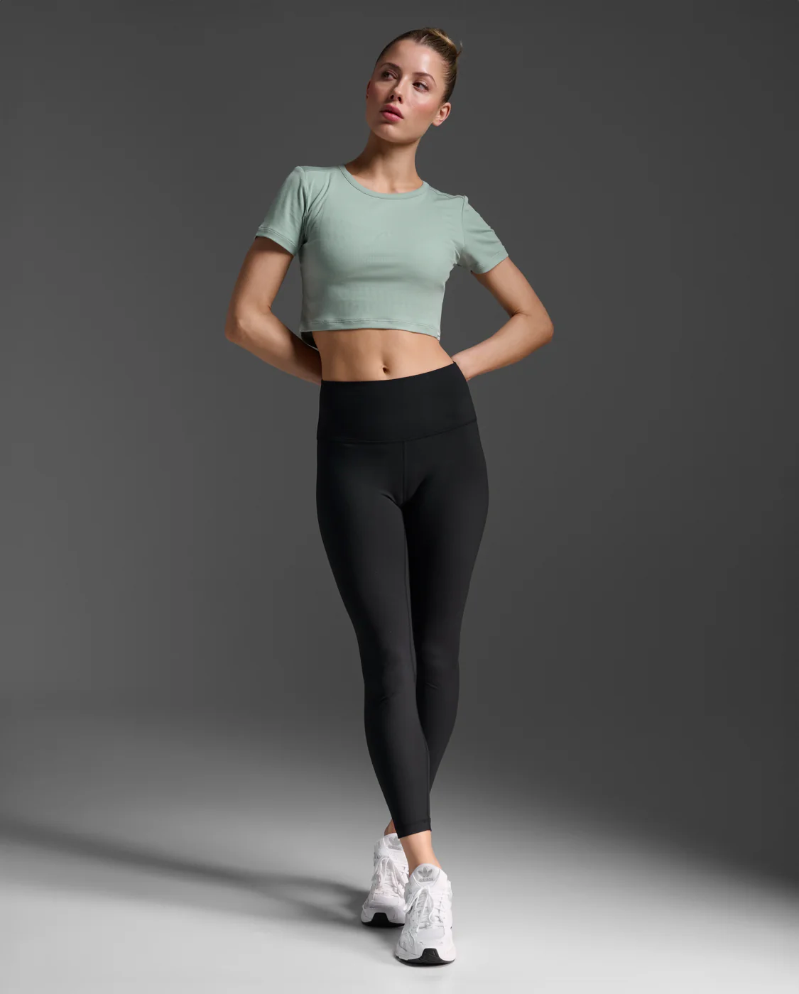 Fluid Ribbed Crop Tee - Image 4